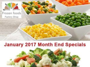 January 2017 Month End Specials on Frozen Foods in George