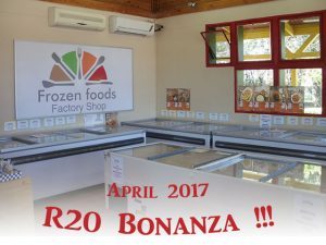 R20 Bonanza at Frozen Foods Factory Shop in George