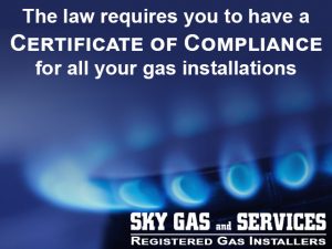 Certificate of Compliance for Gas Installations in George