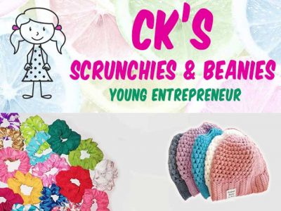 CK Scrunchies and Beanies