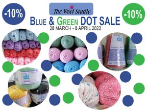 Blue and Green Dot Sale