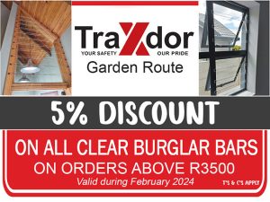 5% Discount Clear Burglar Bars Garden Route