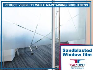 George Sandblasted Window Film Applications