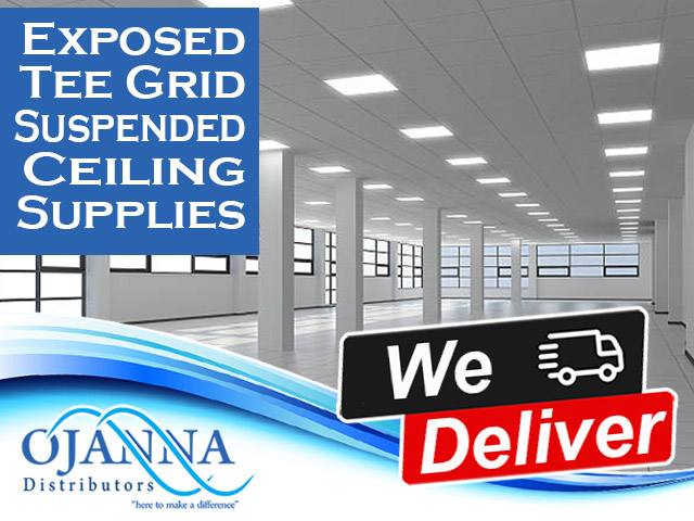Exposed Tee Grid Suspended Ceiling Supplies in George