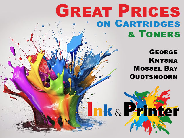 Great Prices on Cartridges and Toners in the Garden Route