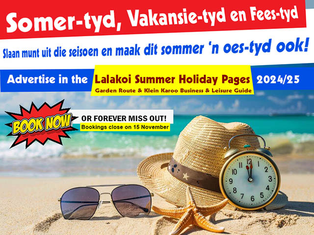 Adverteer in  Lalakoi Summer Holiday Pages