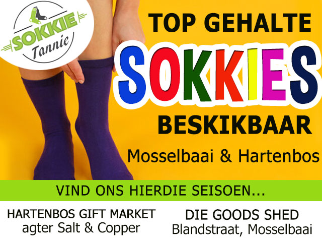 Top Gehalte Sokkies in Mosselbaai en Hartenbos