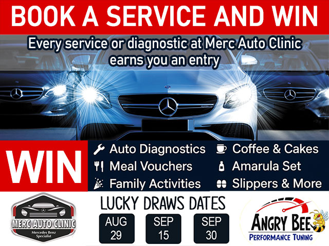 Win at Merc Auto Clinic Mossel Bay