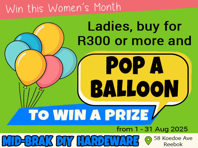 Win This Women’s Month at Midbrak Hardeware