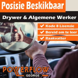 Drywer en Algemene Werker Pos beskikbaar in George